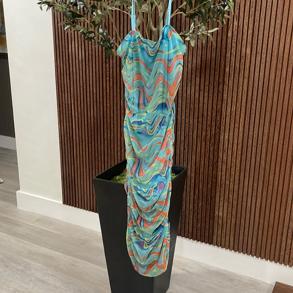 Long psychedelic dress